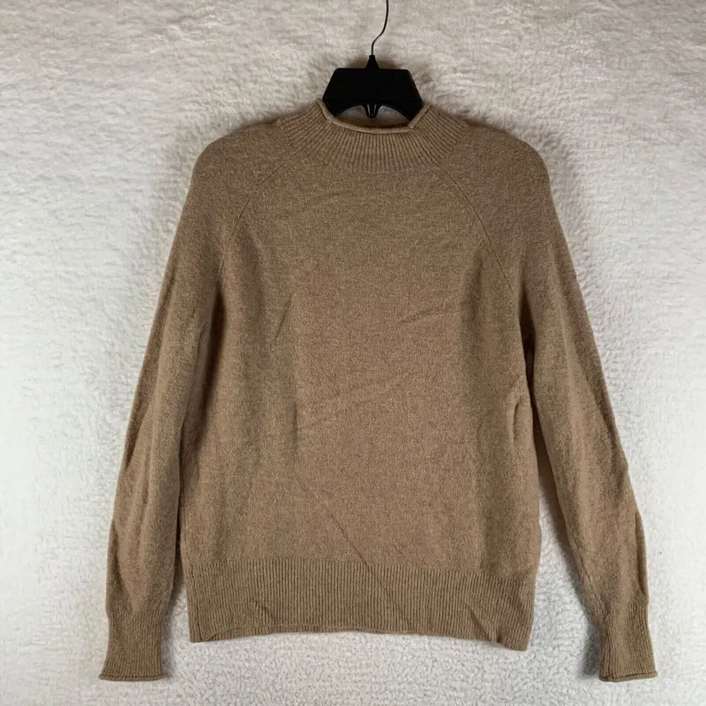 J.Crew Womens Long Sleeve Roll Mock Neck Wool Alpaca Stretch Pullover Sweater XS
